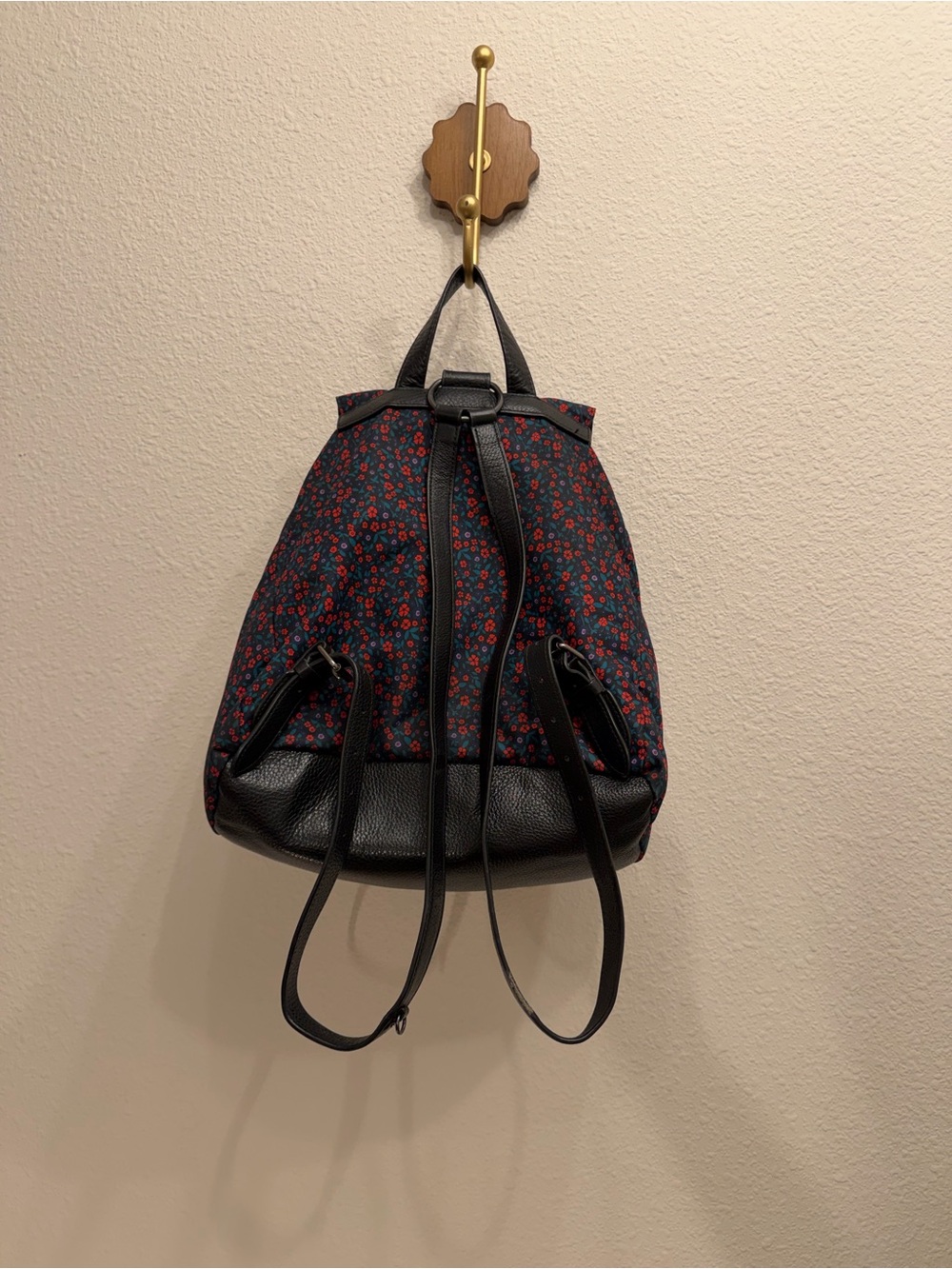 Coach Nylon Floral Drawstring Backpack - Picture 5 of 11
